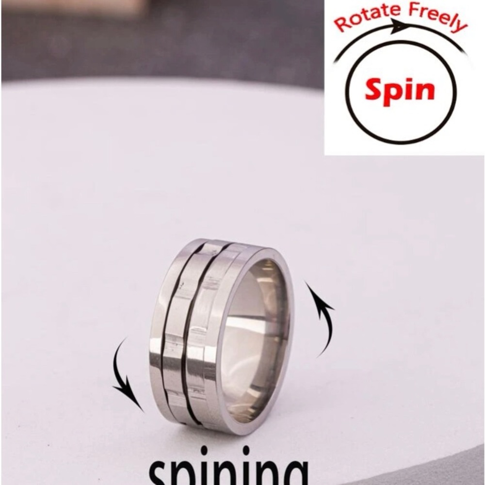 Spinner silver ring - Picture 2 of 2